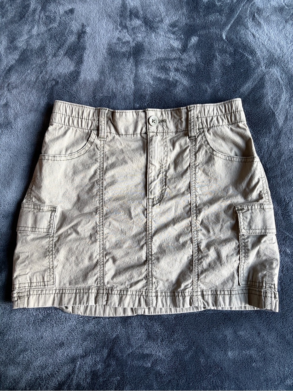 Hollister Green Cargo Mini Skirt